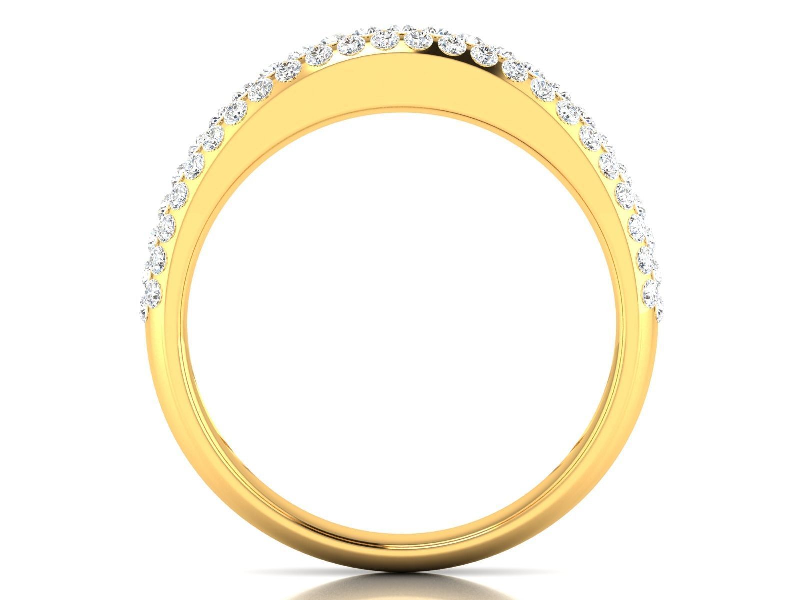 Women Diamond Ring 3dm render details 3D print model_5