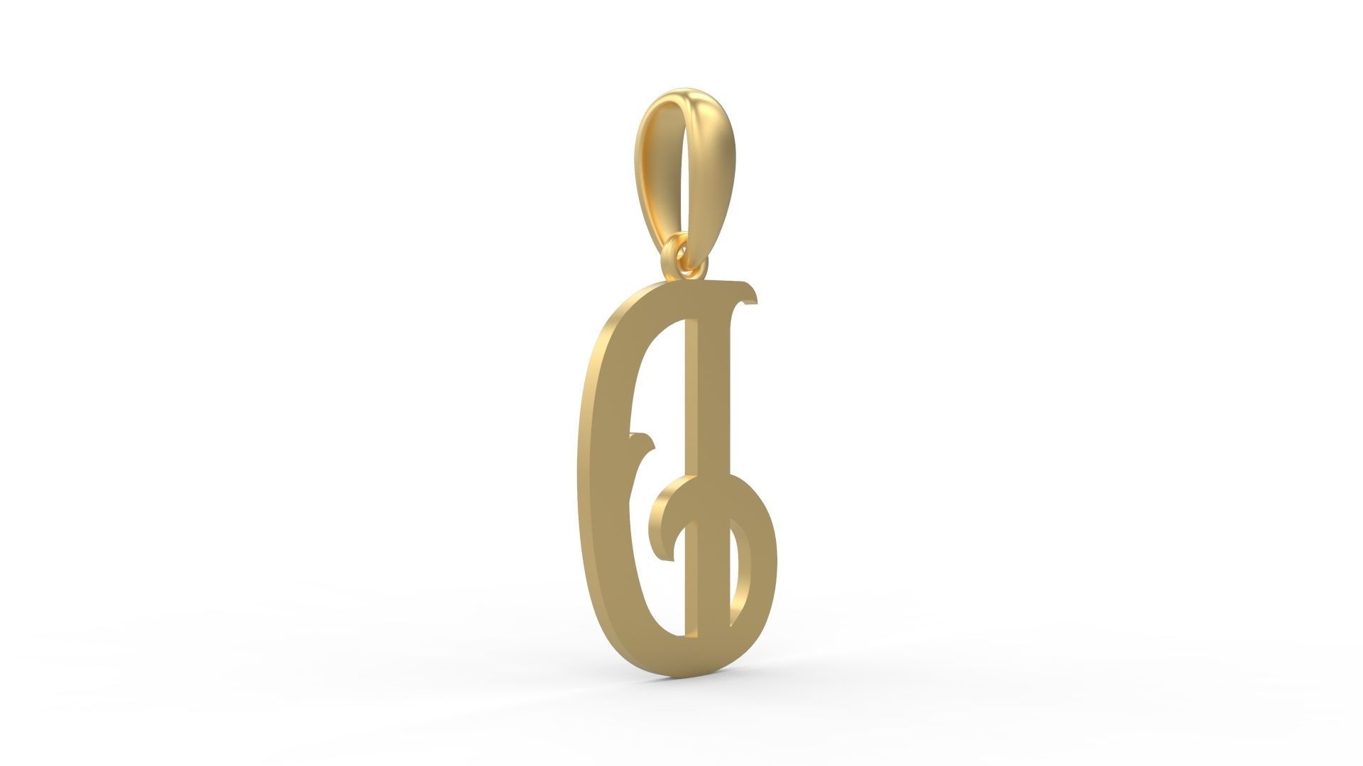 Initial Letters Pendant Oregon D 3D print model_3