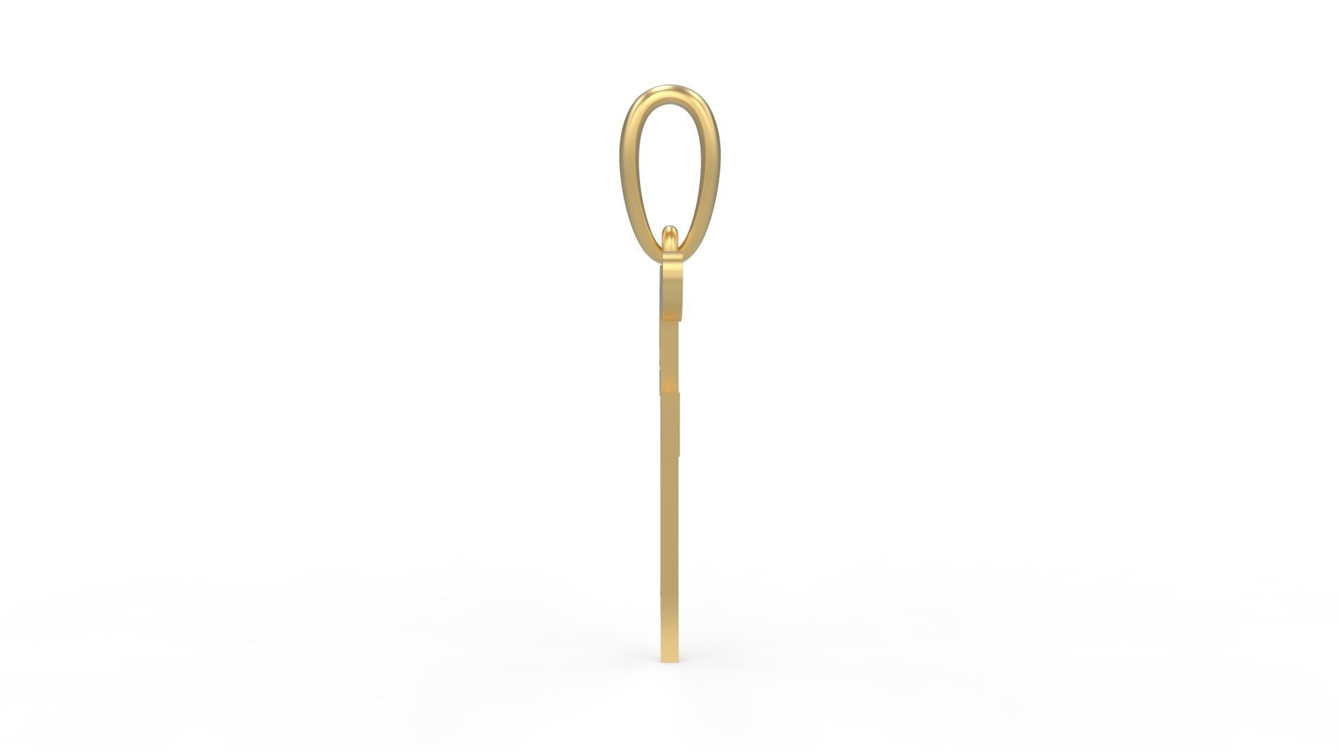 Initial Letters Pendant Oregon F 3D print model_2