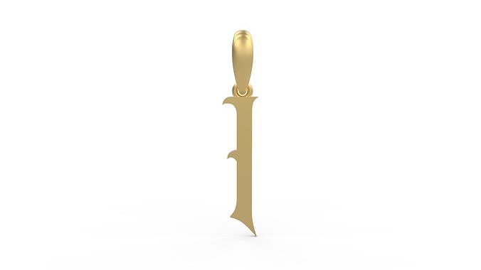 Initial Letters Pendant Oregon I 3D print model