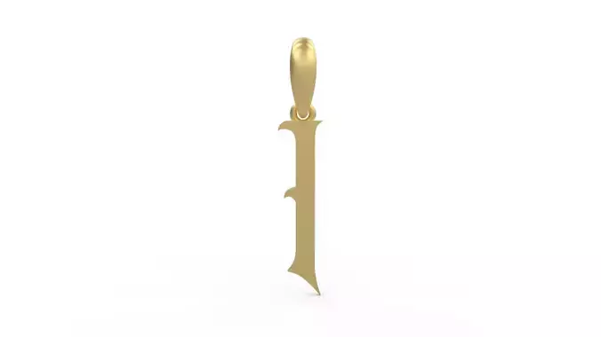 Initial Letters Pendant Oregon I 3D print model