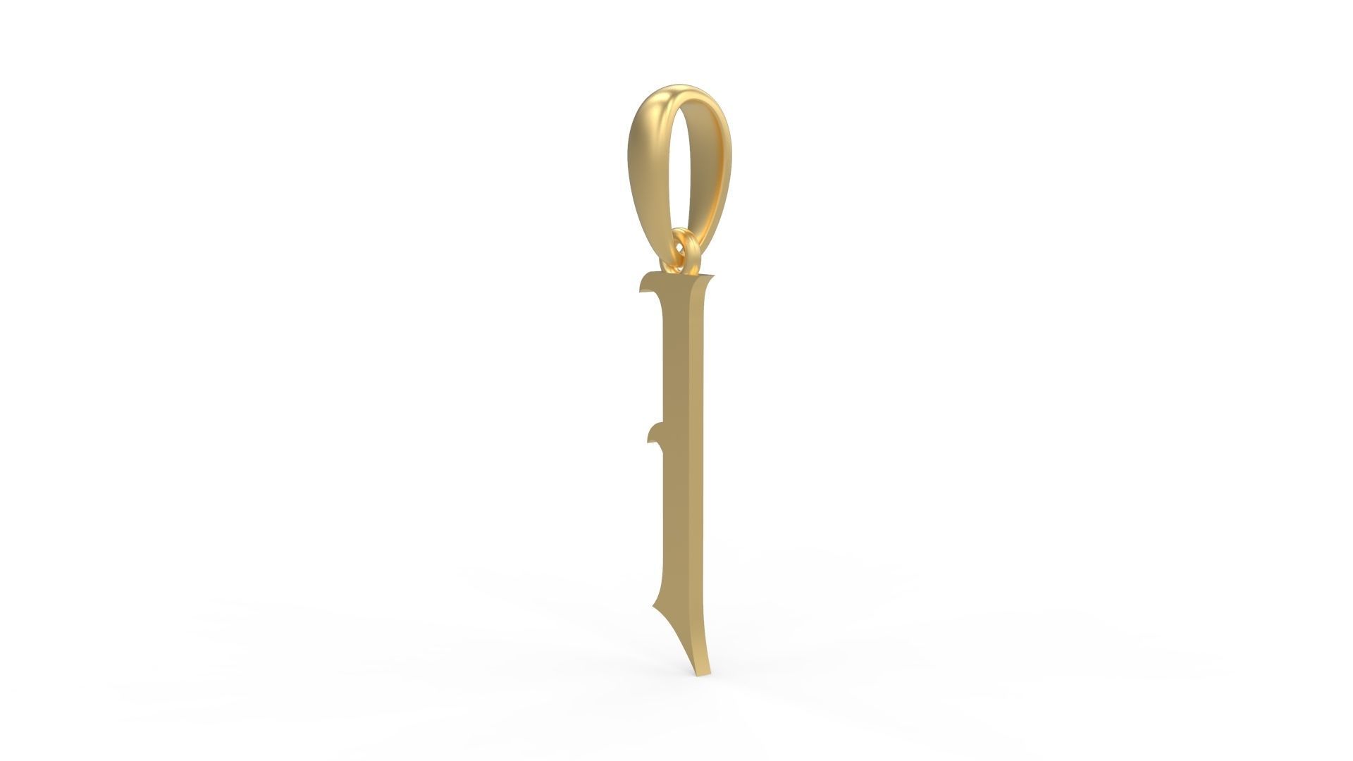 Initial Letters Pendant Oregon I 3D print model_1