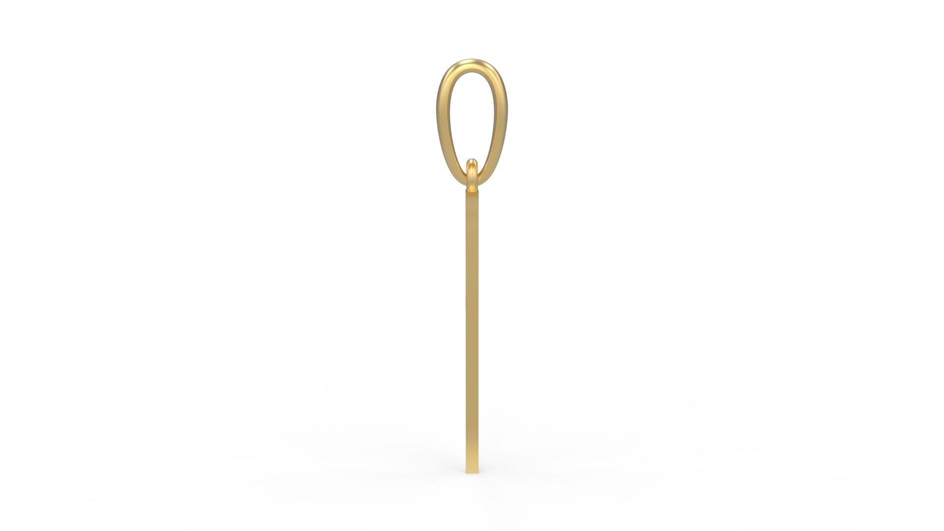 Initial Letters Pendant Oregon I 3D print model_2