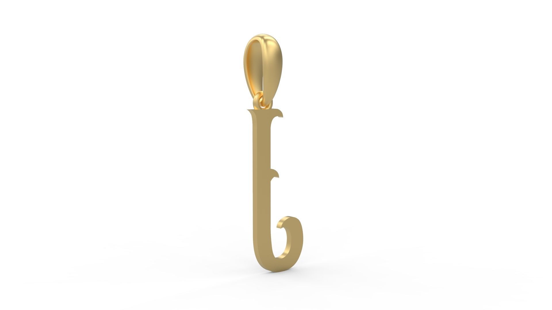 Initial Letters Pendant Oregon J 3D print model_3