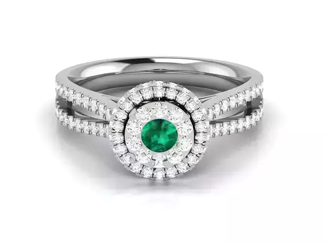 Women Diamond Ring 3dm render details