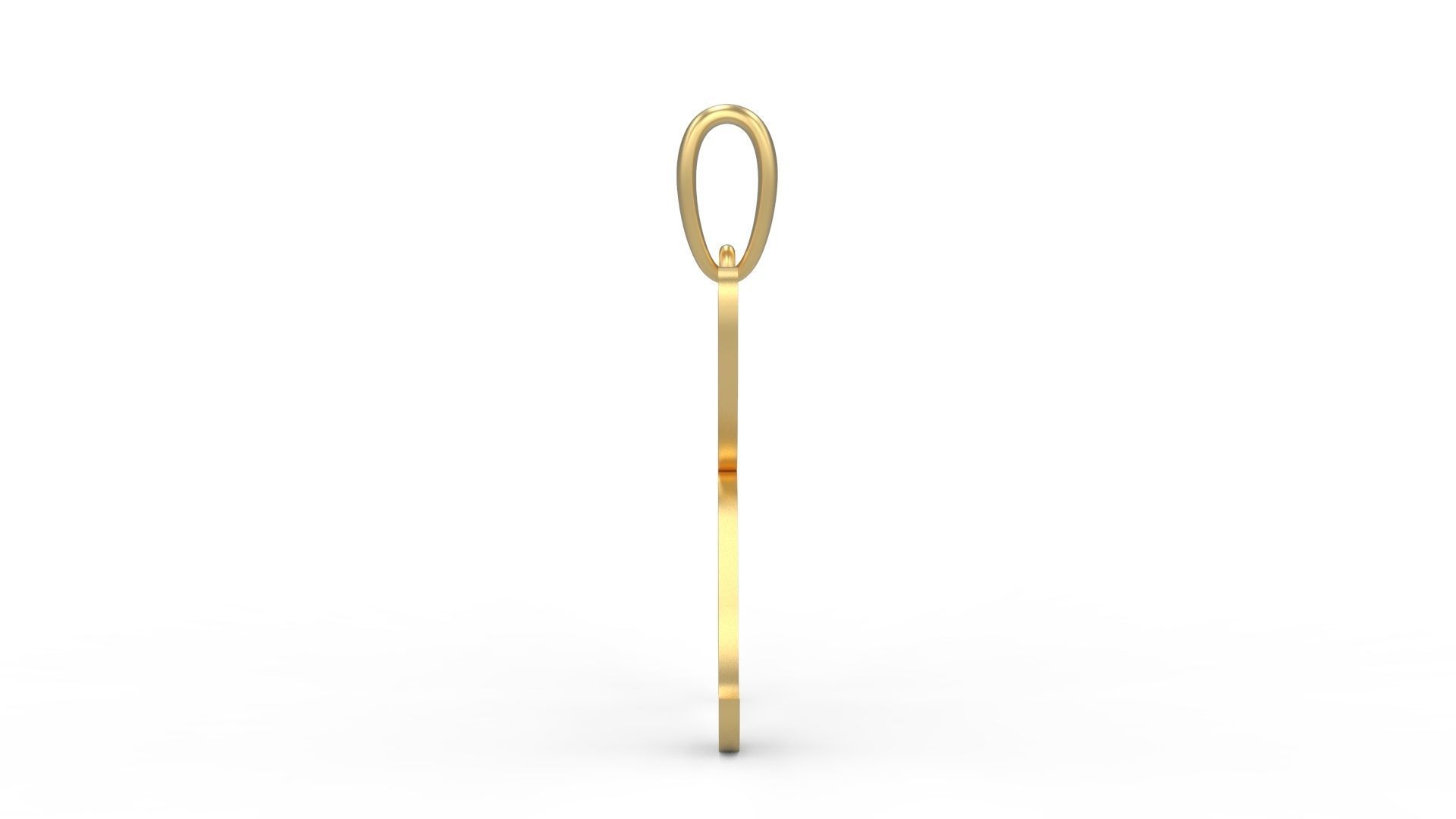 Initial Letters Pendant Oregon K 3D print model_2