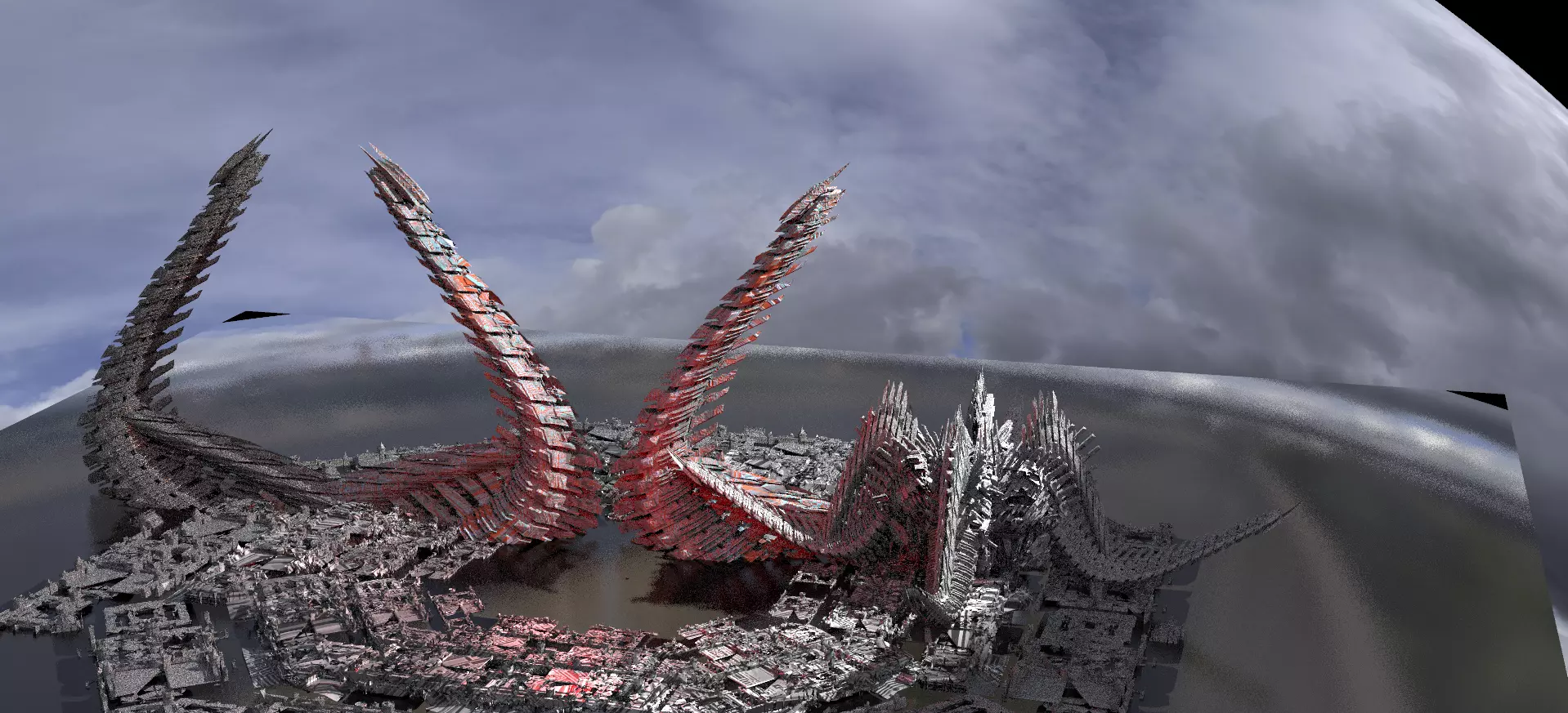 Dino Towers 4 designs 3D model_0