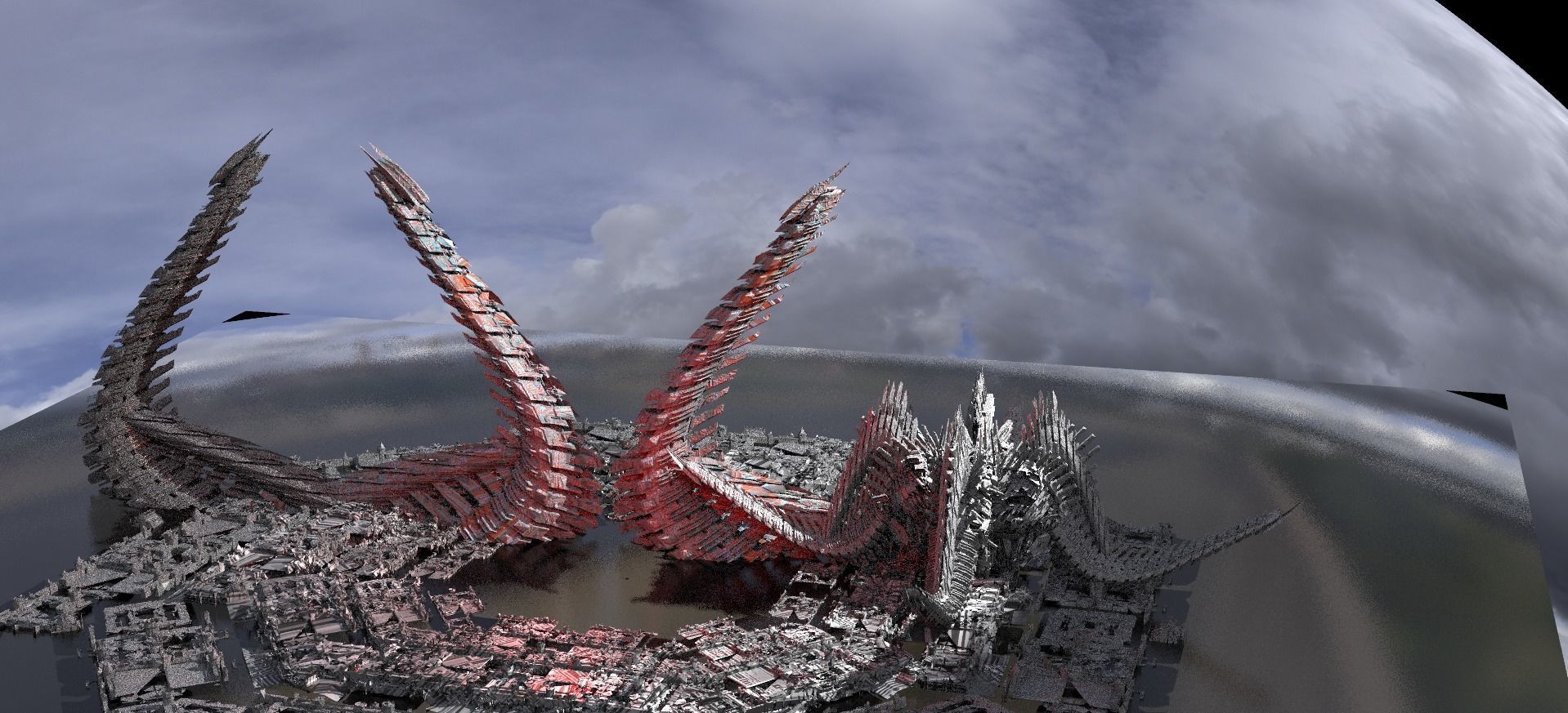 Dino Towers 4 designs 3D model_1