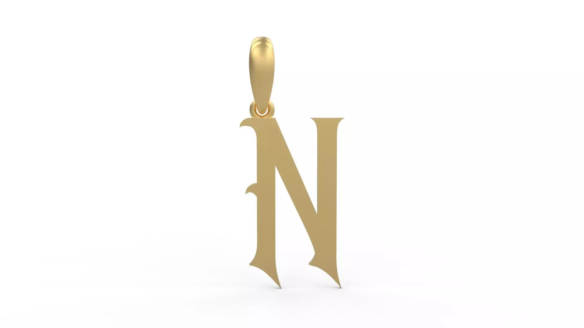 Initial Letters Pendant Oregon N 3D print model_0