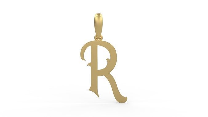 Initial Letters Pendant Oregon R 3D print model