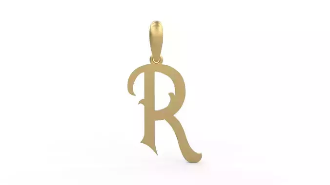 Initial Letters Pendant Oregon R 3D print model