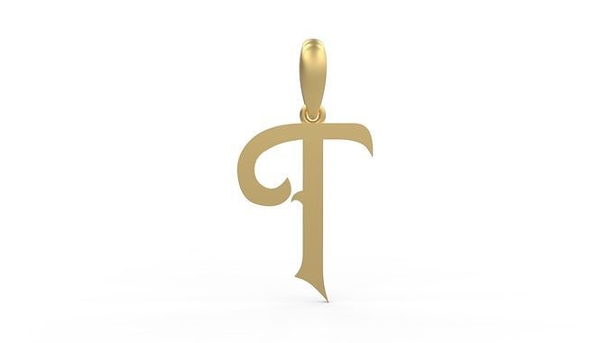 Initial Letters Pendant Oregon T 3D print model