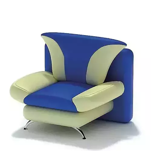 Blue And White Modern One Seat Chair