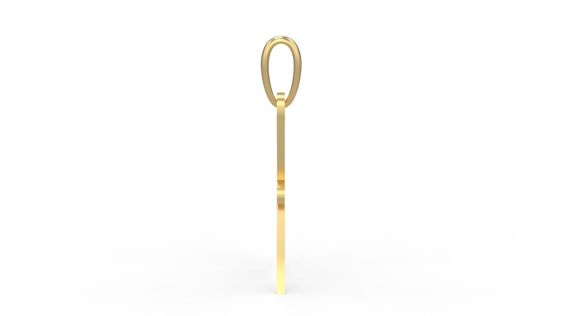 Initial Letters Pendant Oregon X 3D print model_2