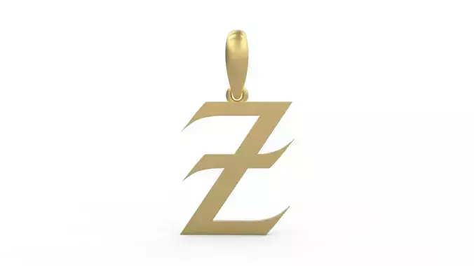 Initial Letters Pendant Oregon Z 3D print model