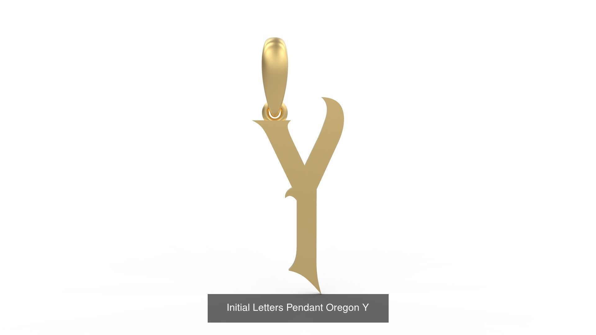 Initial Letters Pendant Alphabets Oregon 3D Model Collection_27