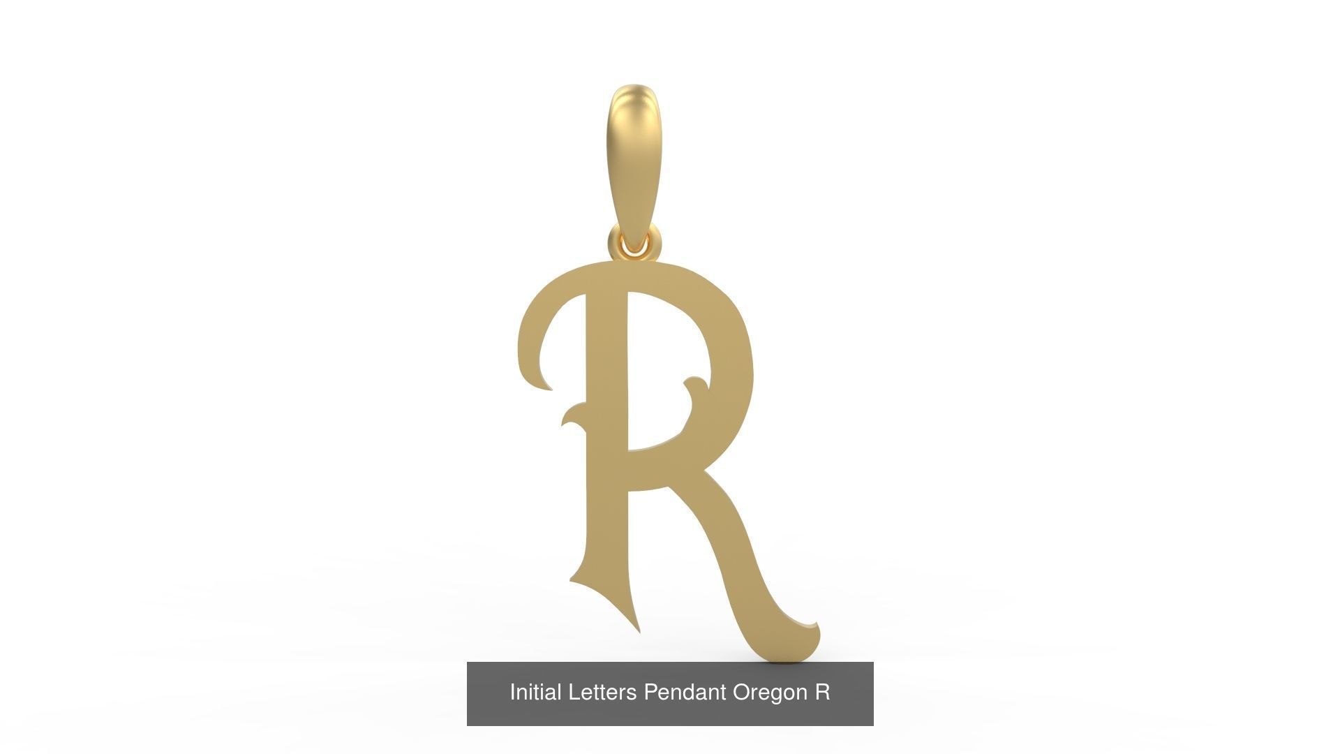 Initial Letters Pendant Alphabets Oregon 3D Model Collection_20