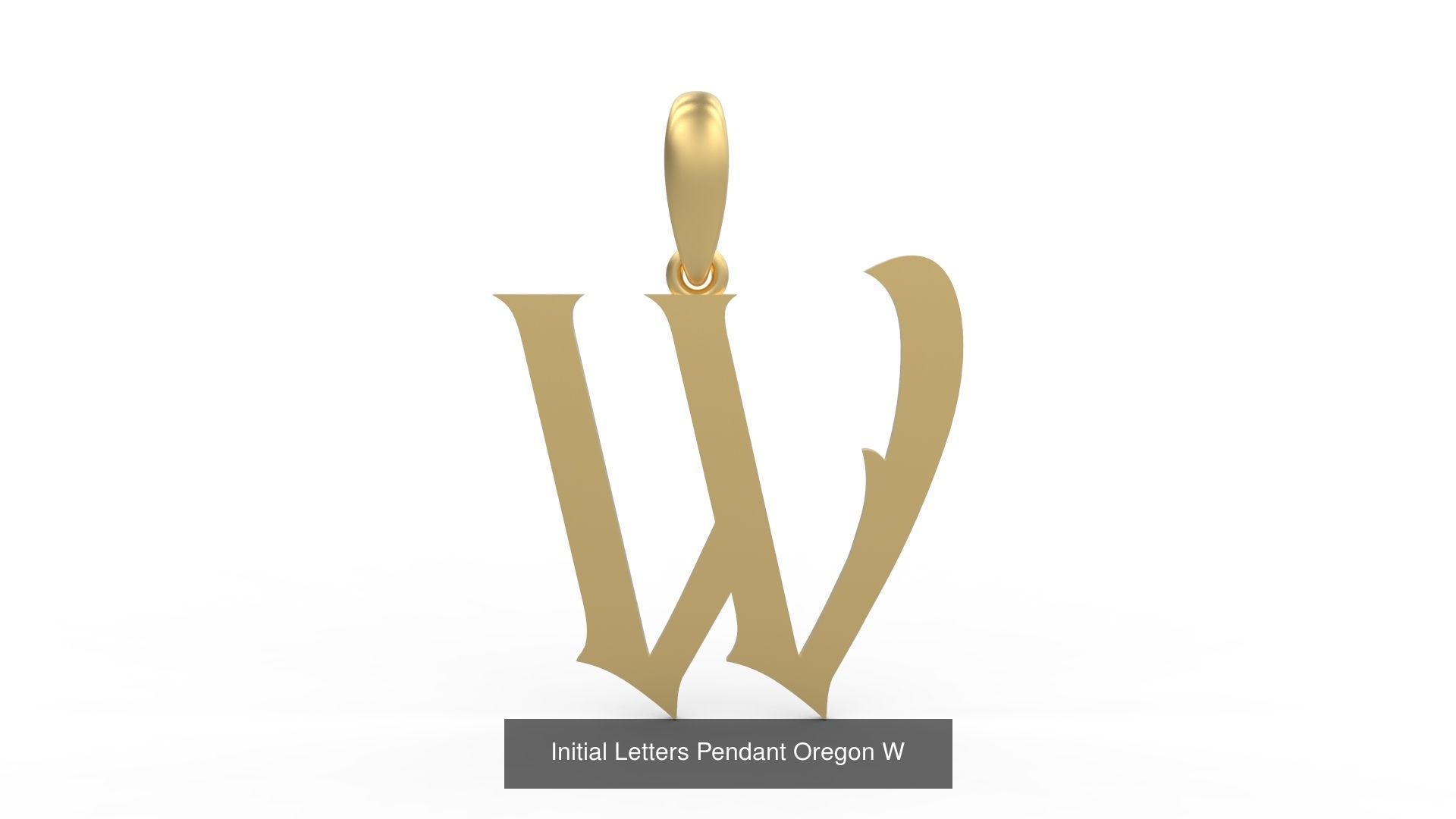 Initial Letters Pendant Alphabets Oregon 3D Model Collection_25