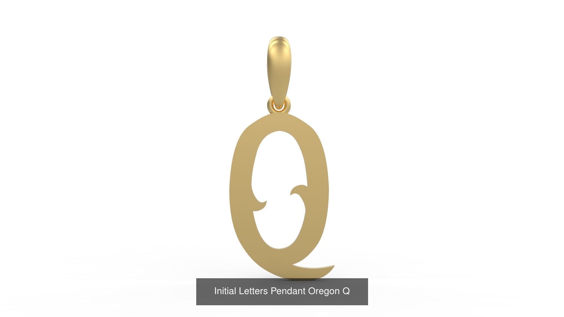Initial Letters Pendant Alphabets Oregon 3D Model Collection_19