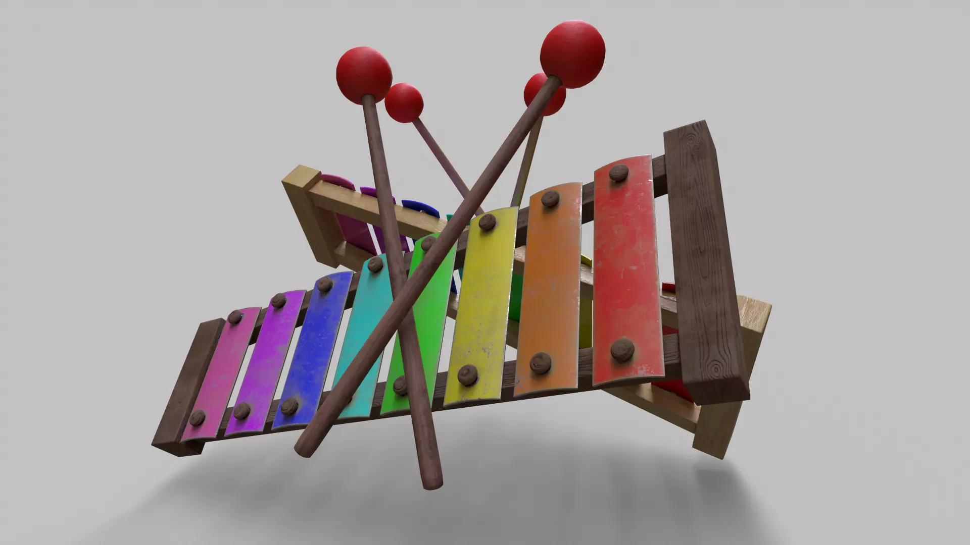 Xylophone 3D model_0