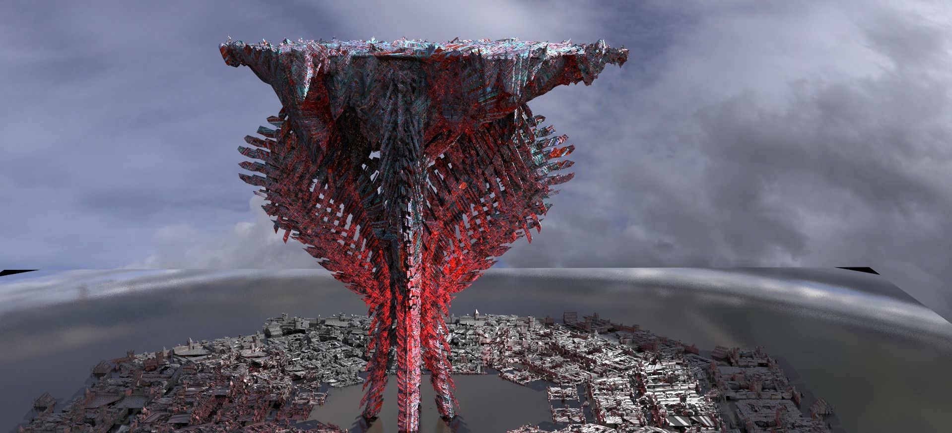 Dragon Bone Floating Mountain 3D model_1