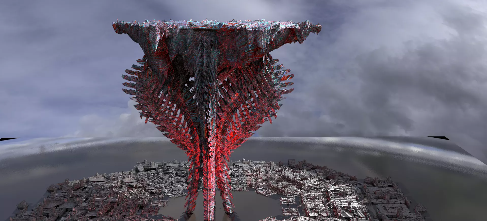 Dragon Bone Floating Mountain 3D model_0