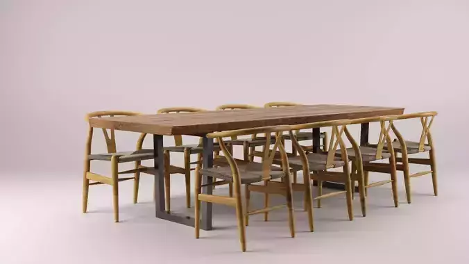 Wooden Organic Dining Table