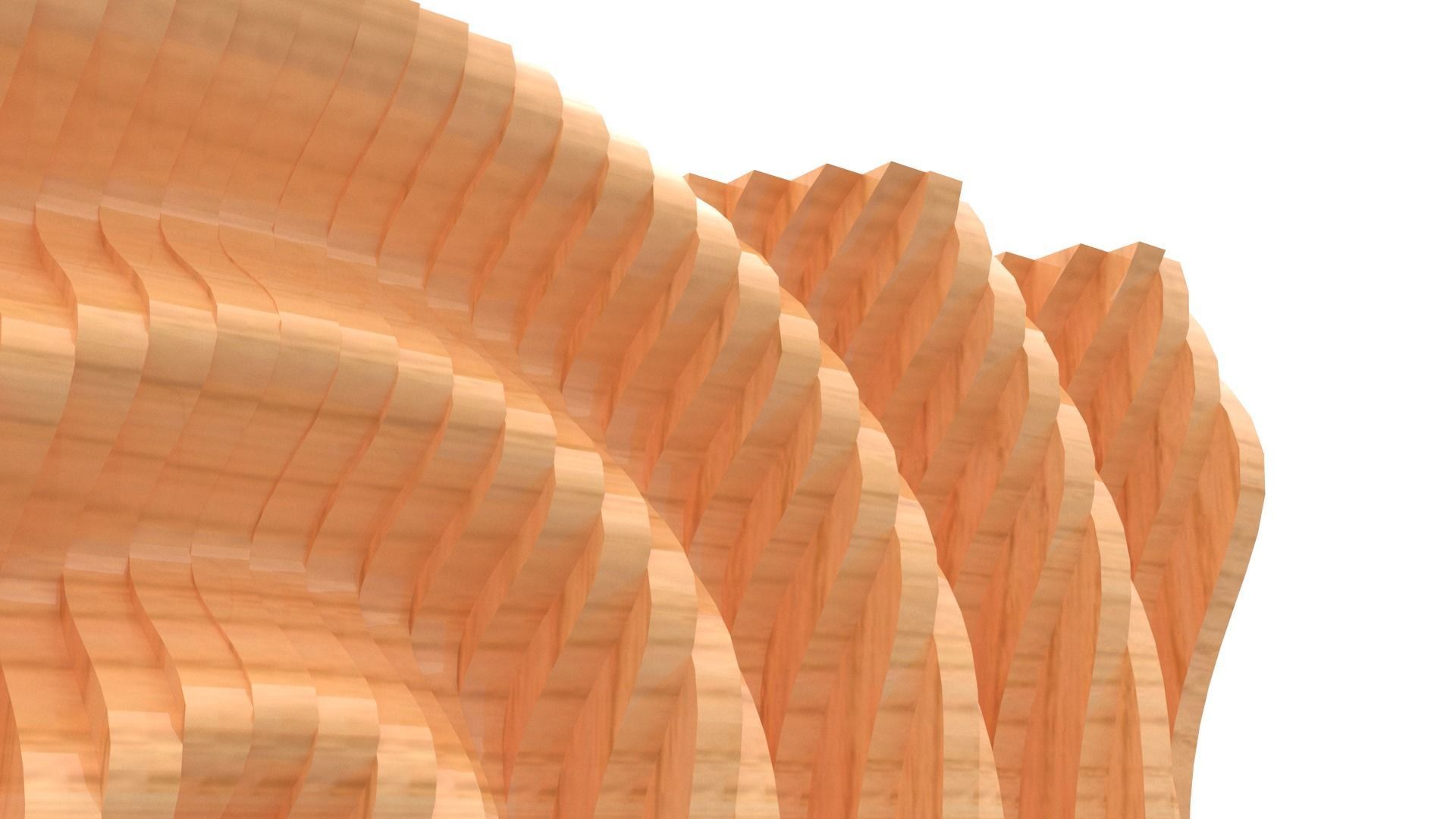 Parametric Wall Sine Pattern 3D model_8