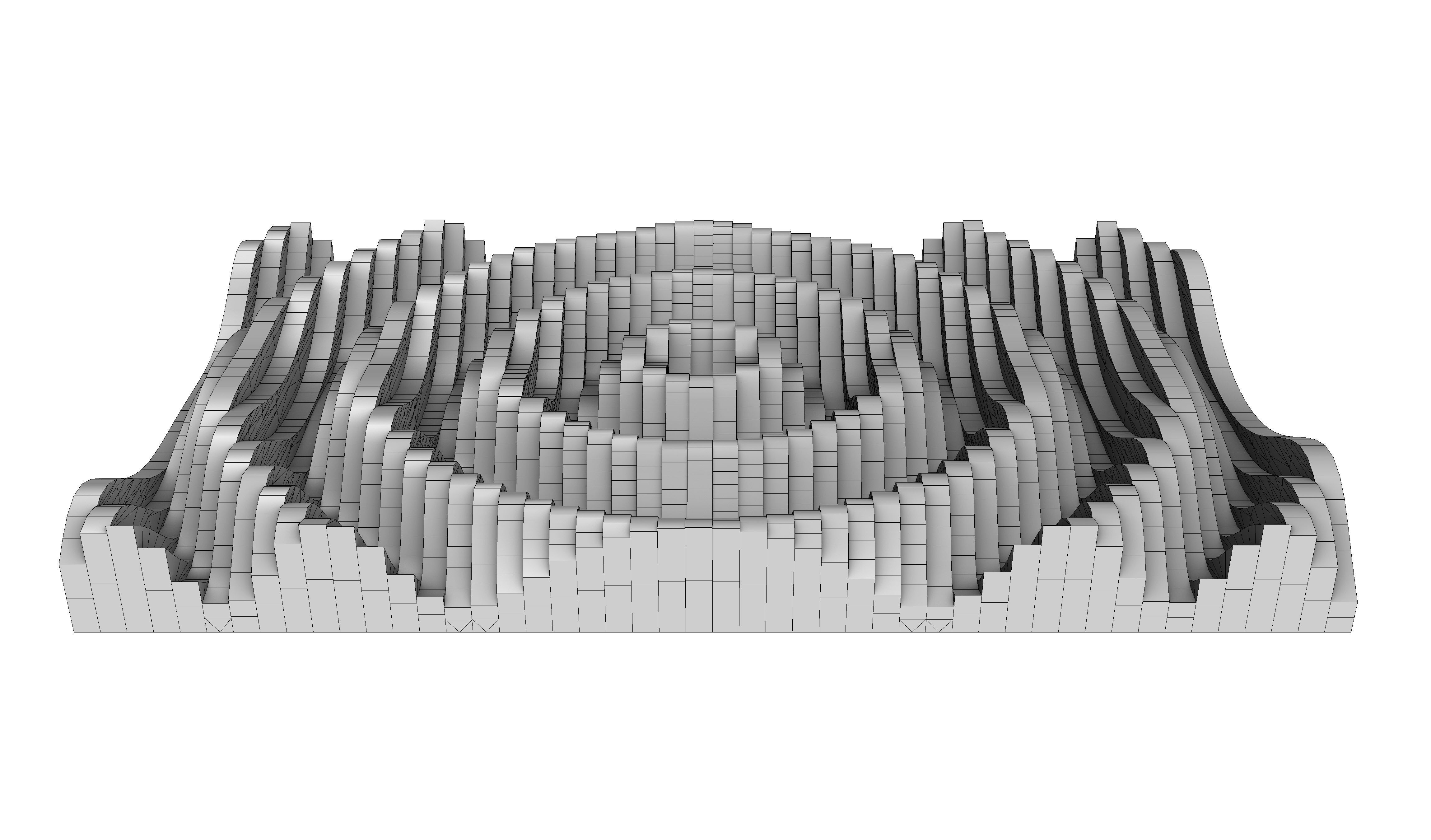 Parametric Wall Sine Pattern 3D model_12