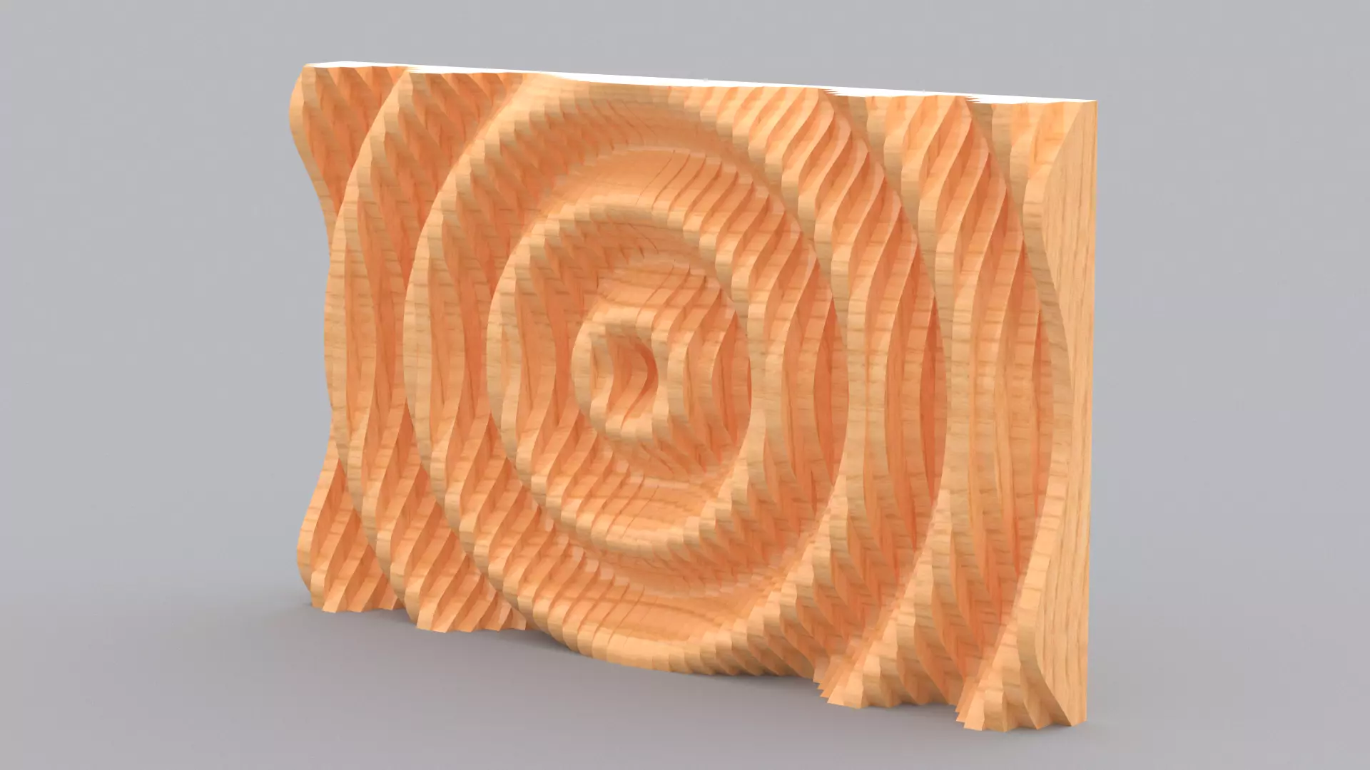 Parametric Wall Sine Pattern 3D model_0
