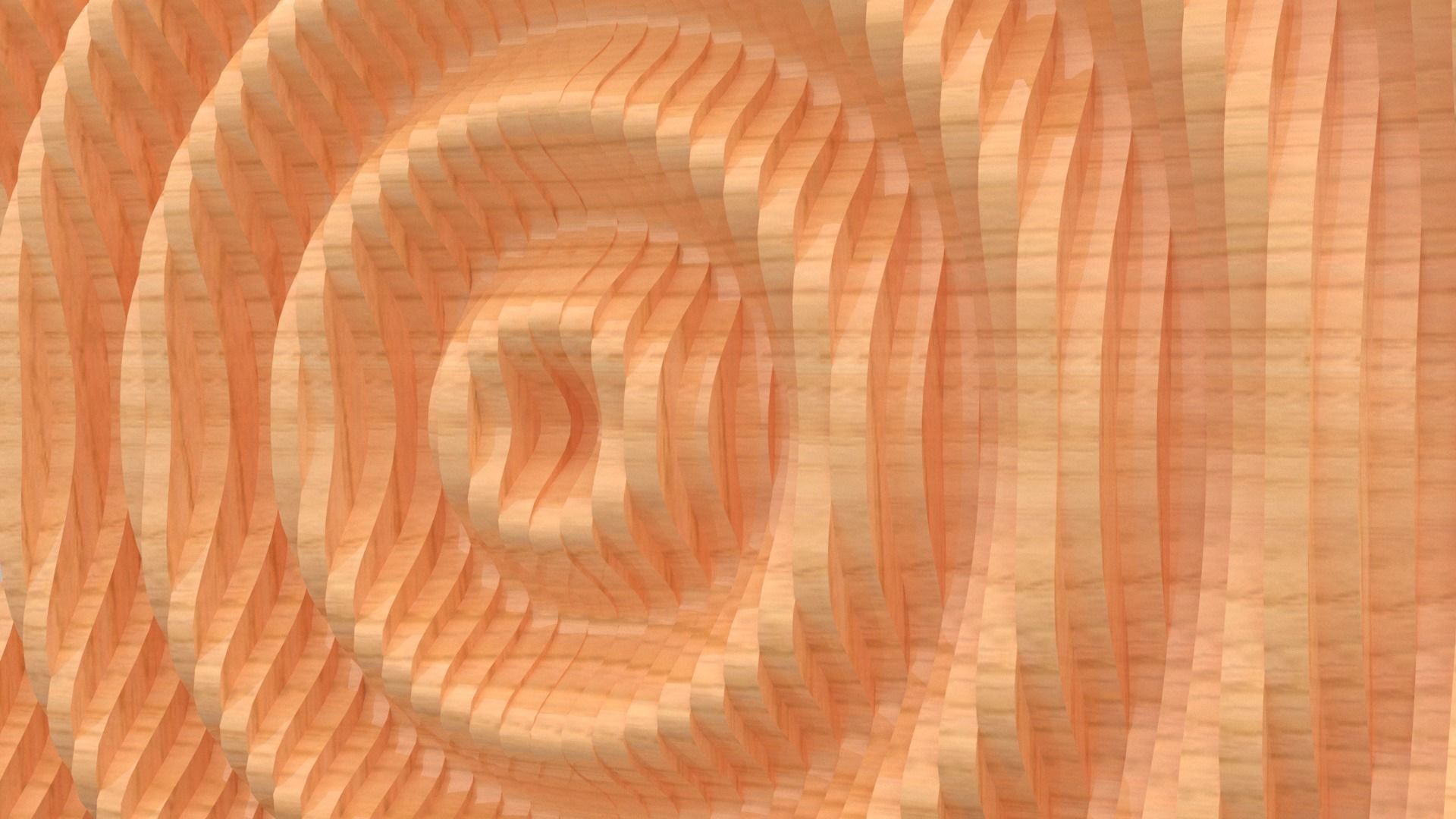 Parametric Wall Sine Pattern 3D model_5