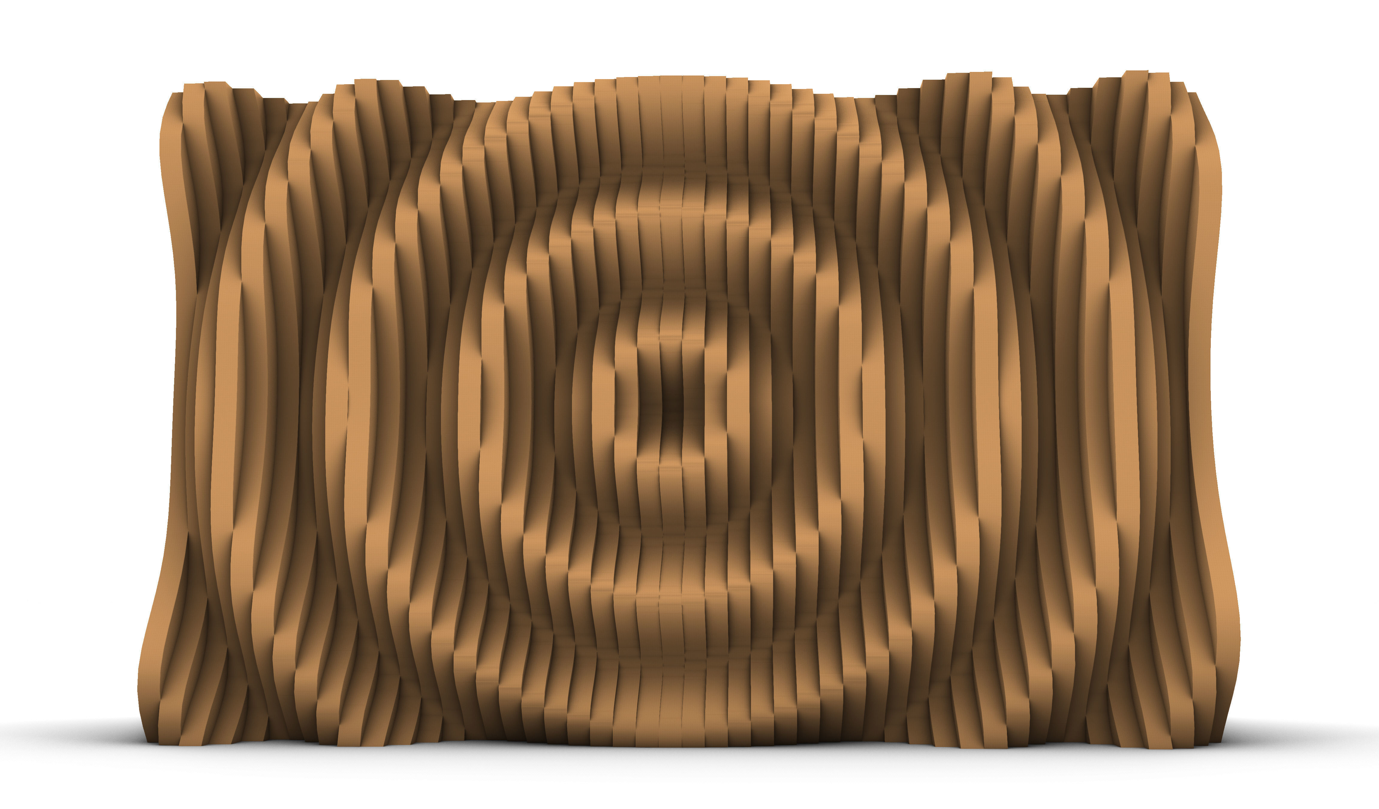 Parametric Wall Sine Pattern 3D model_13