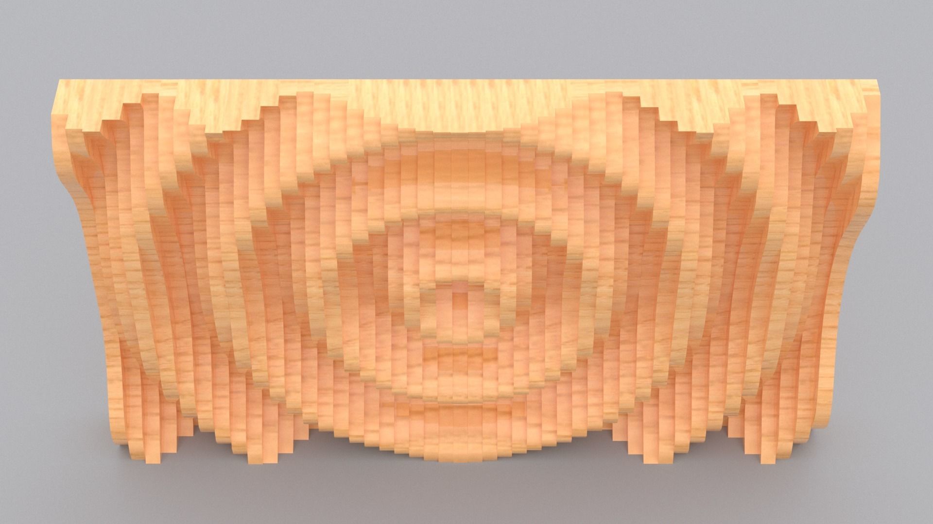 Parametric Wall Sine Pattern 3D model_4