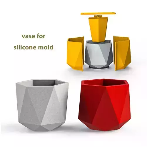 VASE FOR SILICONE MOLD