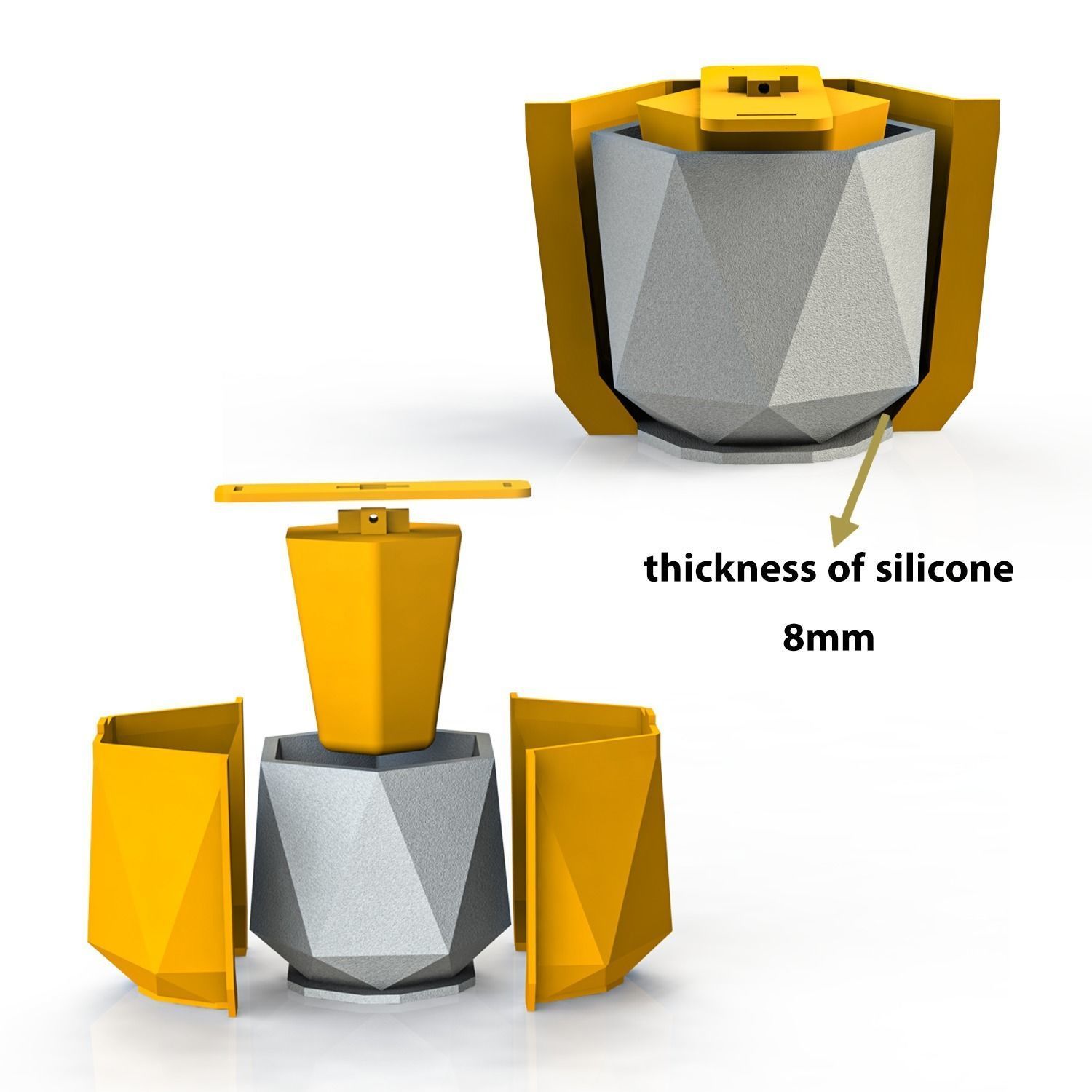 VASE FOR SILICONE MOLD 3D print model_2