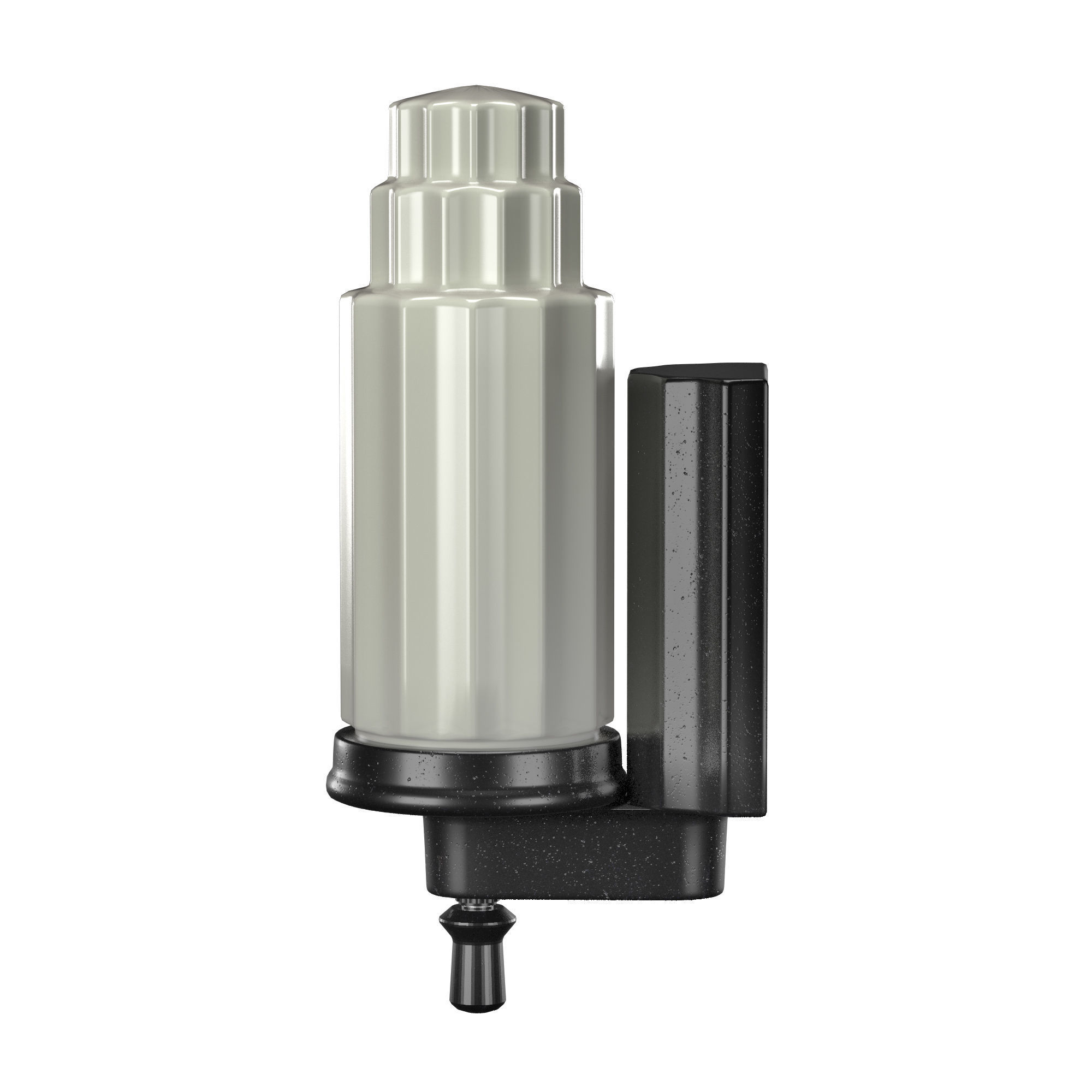 Echo Large Art Deco Porcelain Wall Sconce 3D model_4