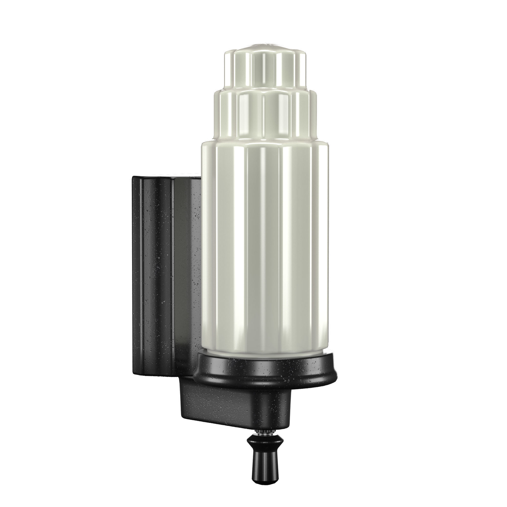 Echo Large Art Deco Porcelain Wall Sconce 3D model_1