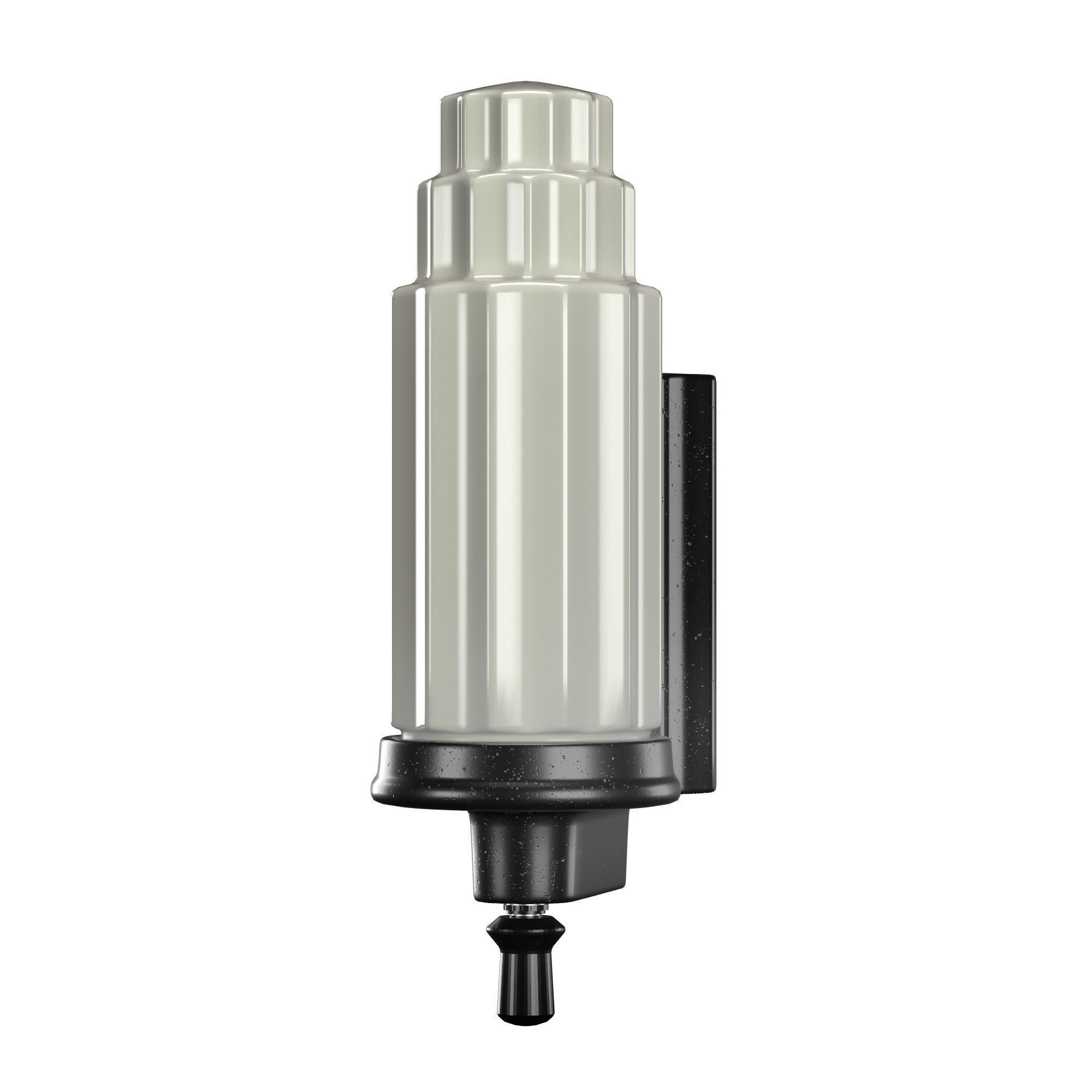 Echo Large Art Deco Porcelain Wall Sconce 3D model_2