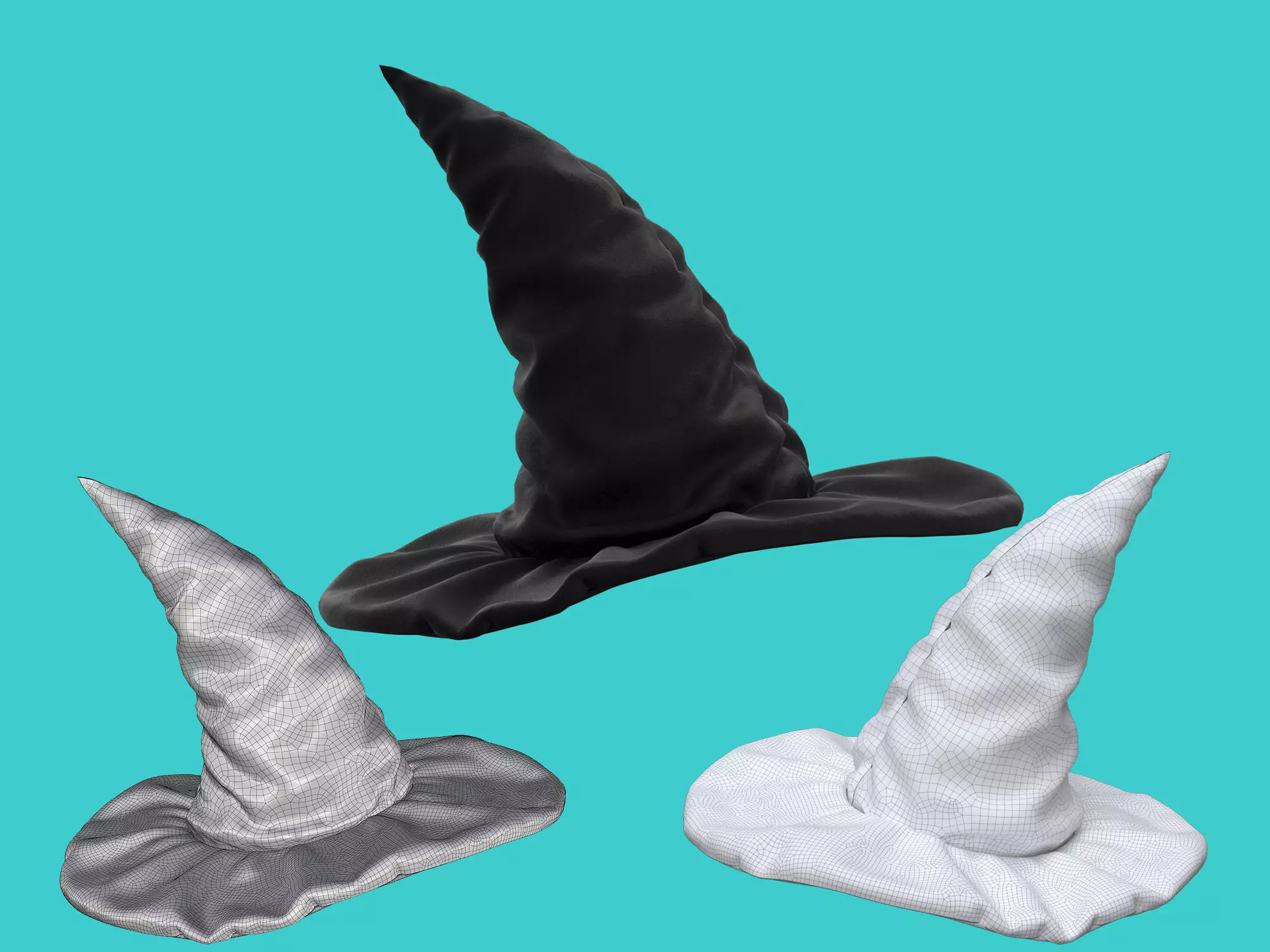 charming hat 3D model_0