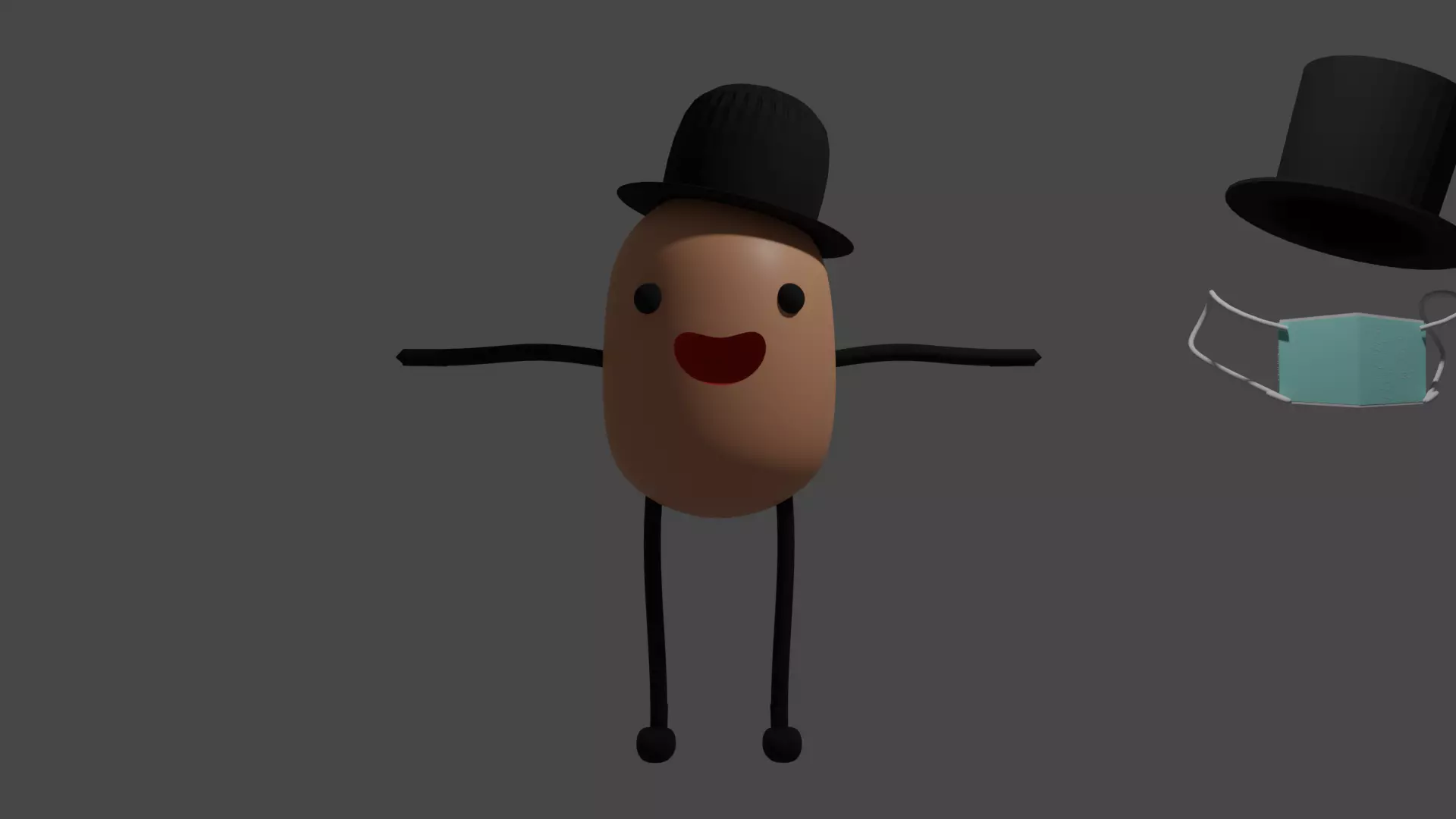 Cool man to games Free low-poly 3D model_0