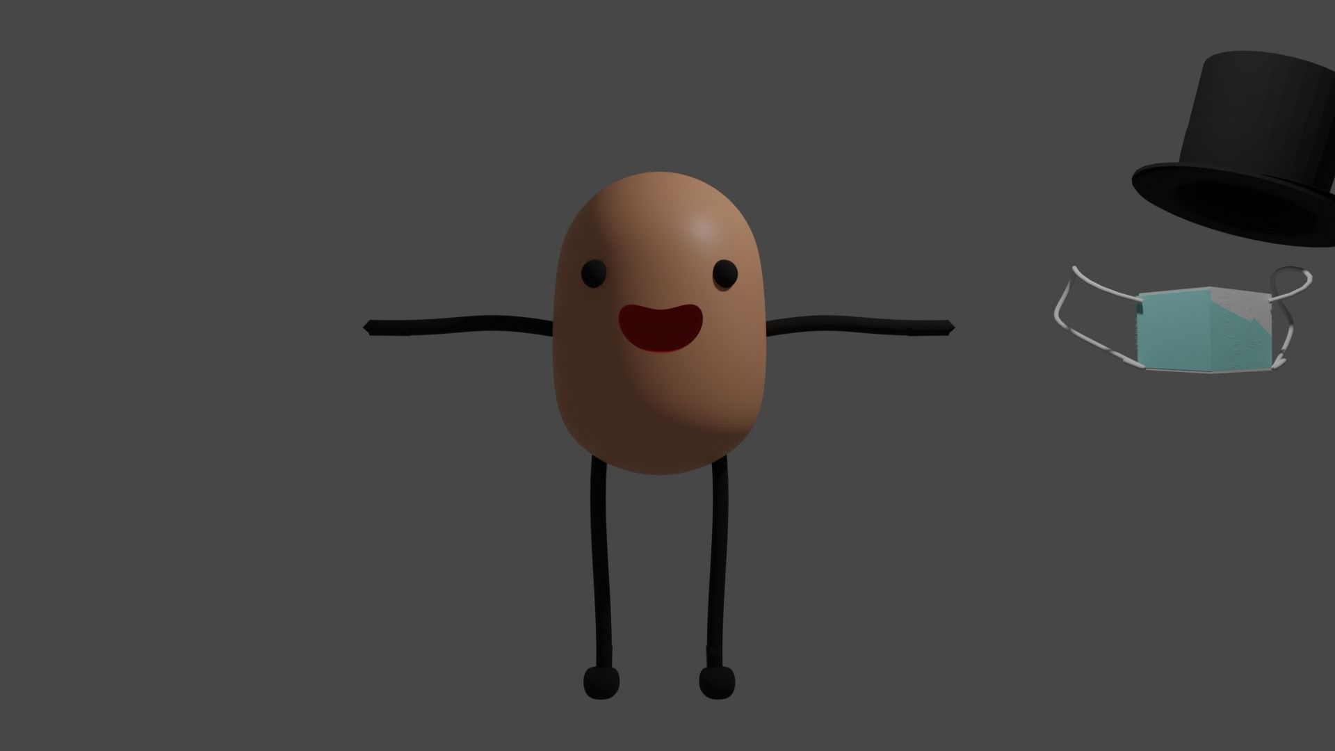 Cool man to games Free low-poly 3D model_5