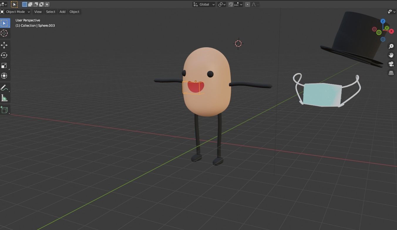 Cool man to games Free low-poly 3D model_3