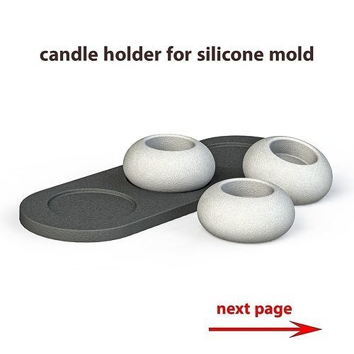 CANDLE HOLDER FOR SILICONE MOLD 3D print model