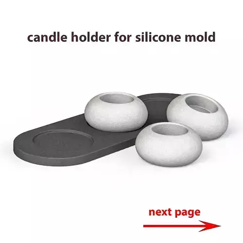 CANDLE HOLDER FOR SILICONE MOLD