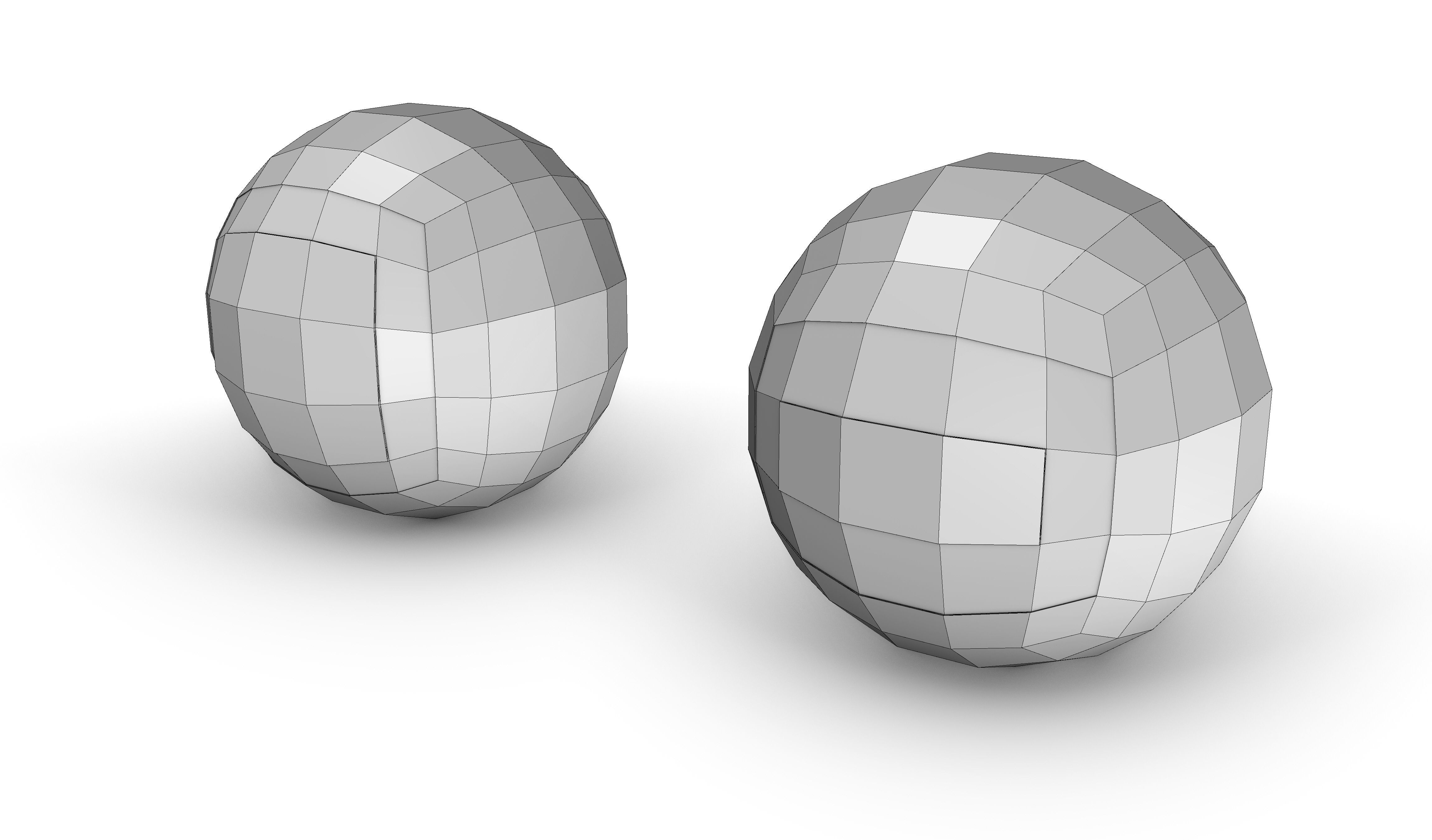 Polygonal Digital Eyes Low-poly 3D model_1