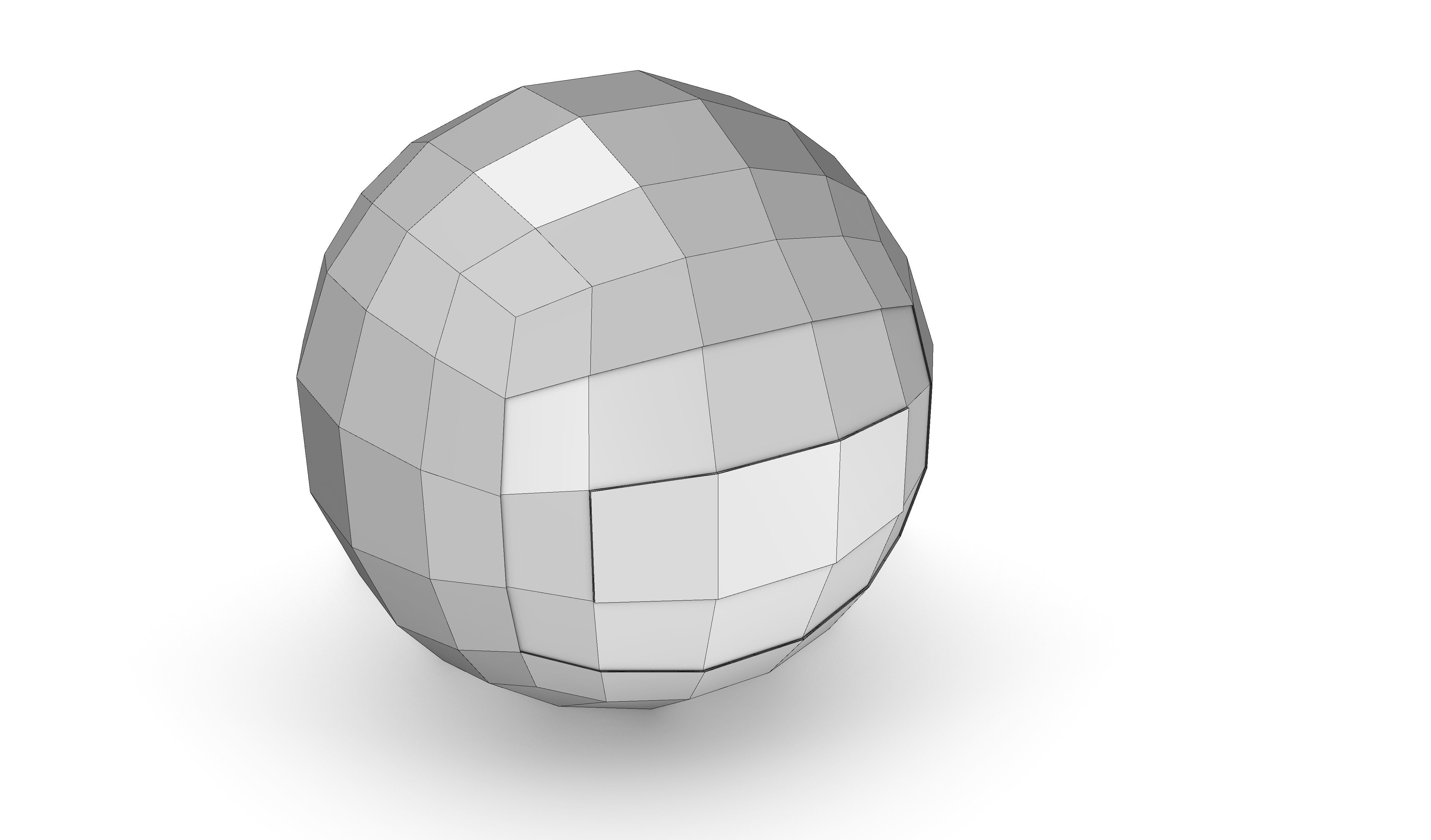 Polygonal Digital Eyes Low-poly 3D model_7