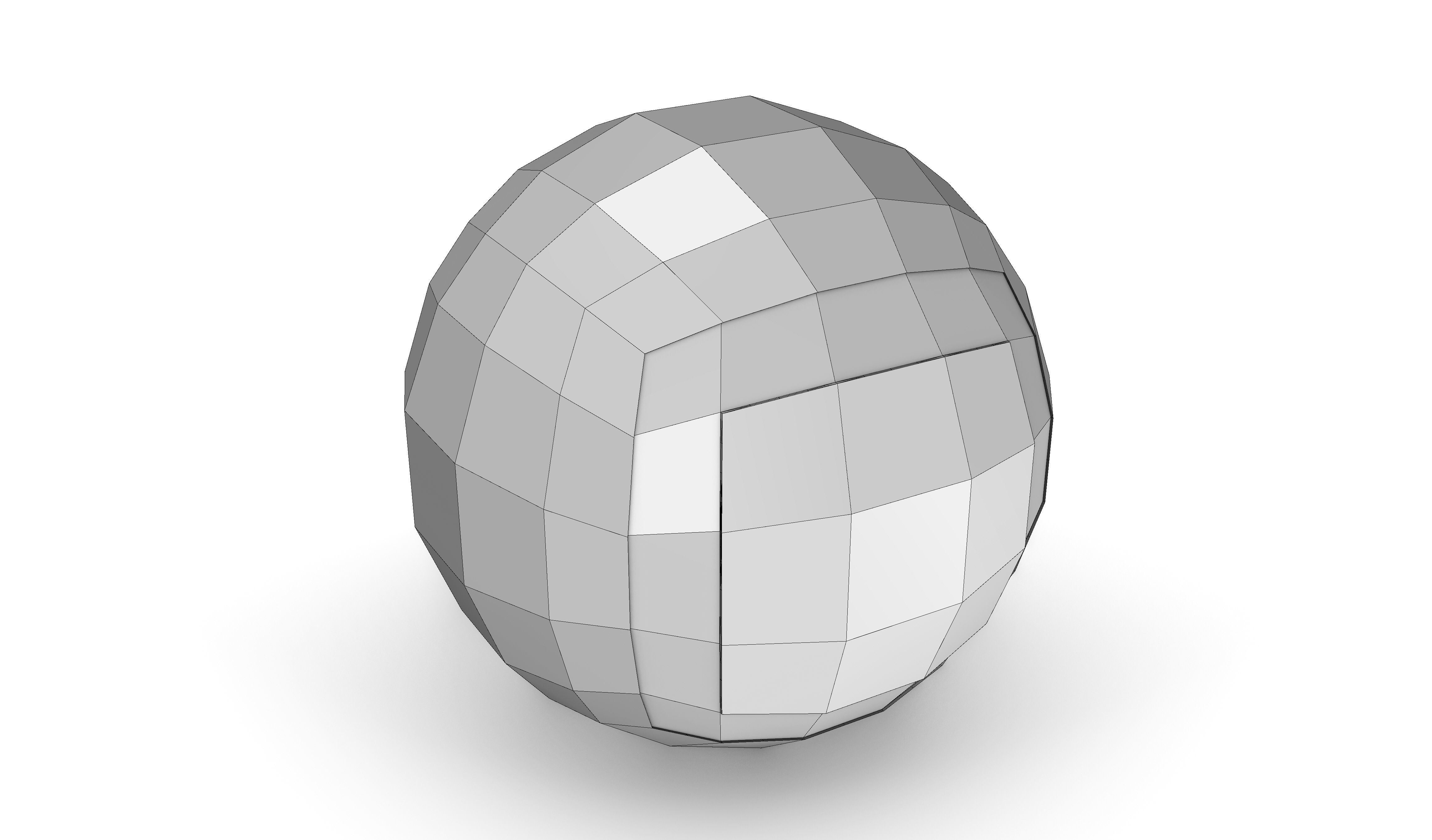 Polygonal Digital Eyes Low-poly 3D model_9