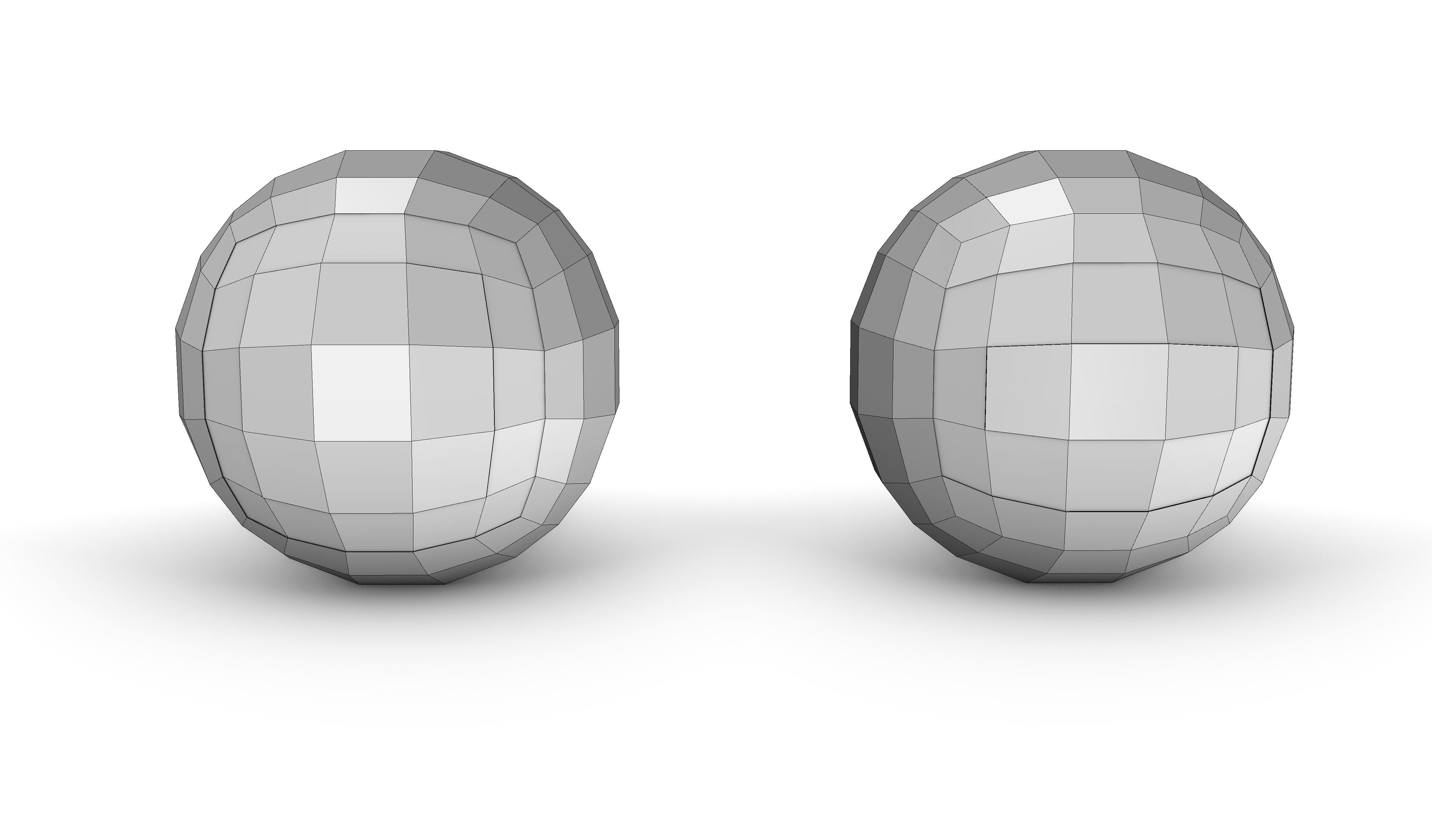 Polygonal Digital Eyes Low-poly 3D model_3