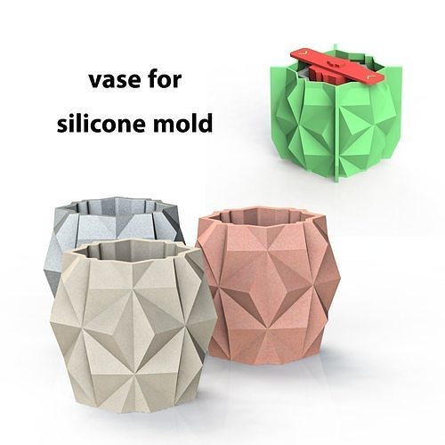 vase for silicone mold 3D print model