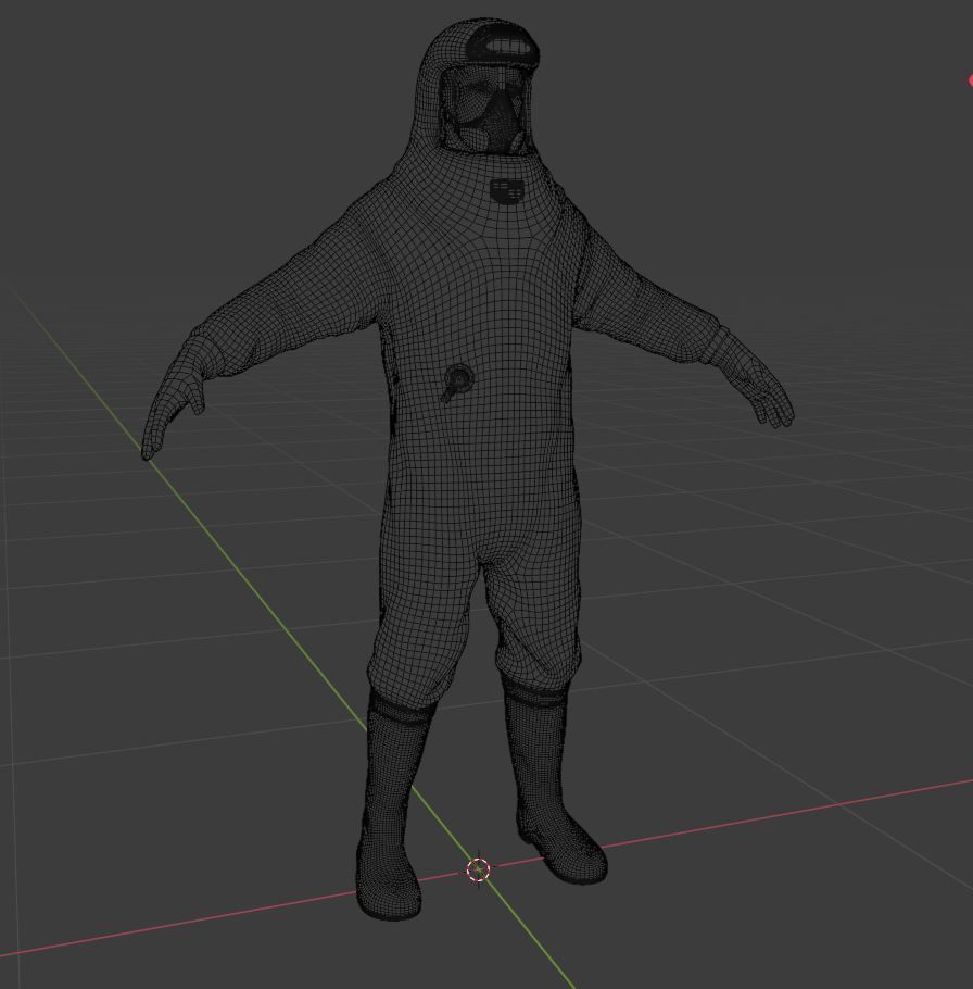 Biohazard protection suit 3D model_17